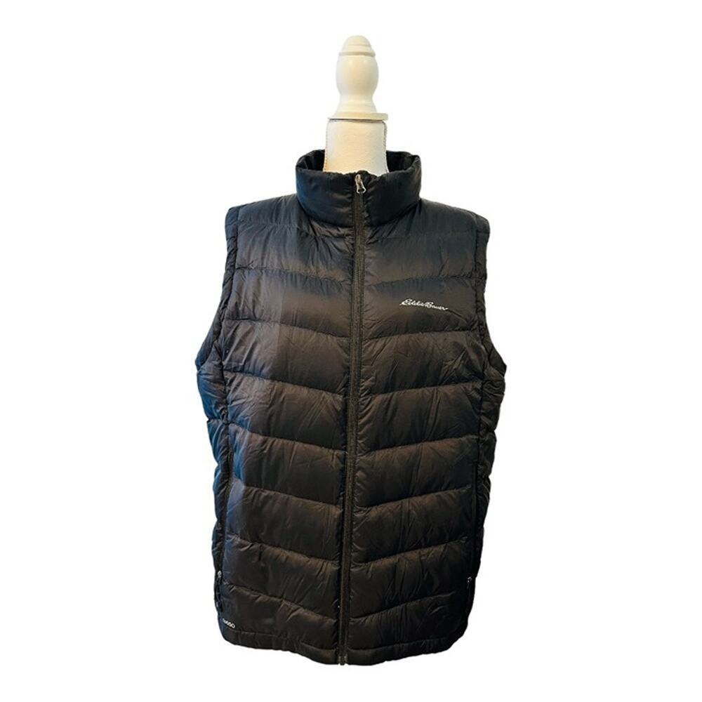 NWT! Eddie Bauer Black Women's Puffer Winter Vest XL